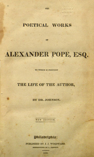 Alexander pope essay on man poem